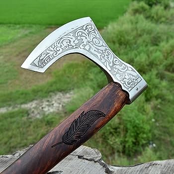 Viking Axe バイキングの斧 Amazon.co.jp: Viking Axe 高炭素鋼ブレード 手鍛造ハンティング